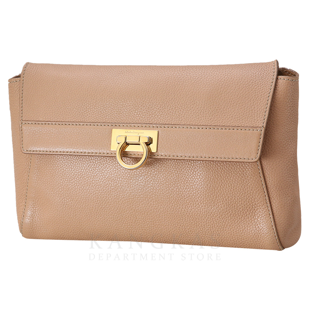 FERRAGAMO(USED)페레가모 간치니 로고 플랩 크로스백